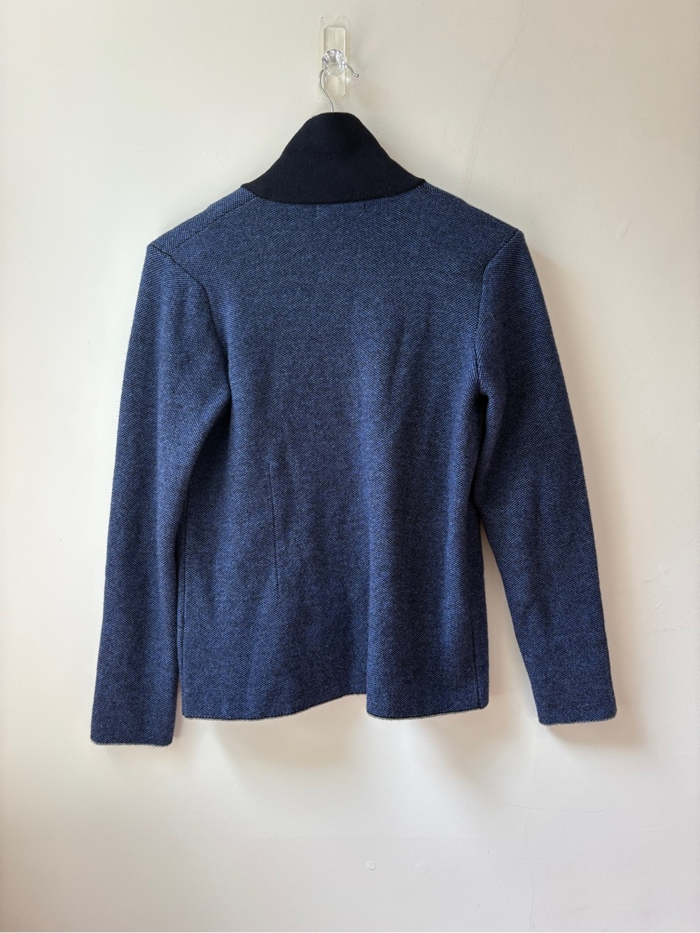 NWT Made in Italy Wool blend Navy Cardigan - Picture 7 of 10